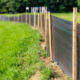 SIlt fence installed in field